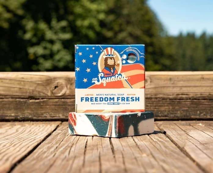Dr. Squatch All Natural Bar Soap for Men with Zero Grit, Freedom Fresh - Image 2