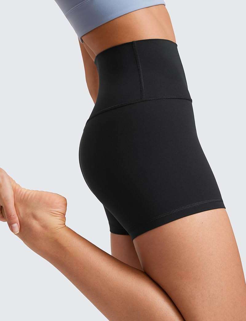 CRZ YOGA Butterluxe Biker Shorts 4'' - High Waisted Booty Workout Volleyball Yoga Womens Spandex - Image 4