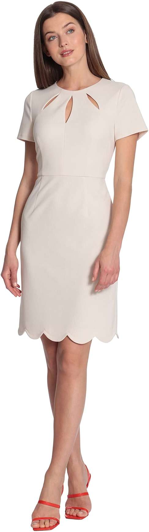 Maggy London Women's Keyhole Neck Scuba Crepe Sheath Dress - Image 1