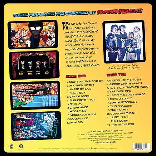 Scott Pilgrim Vs. The World: The Game (Original Videogame Soundtrack)[Translucent Orange LP] - Image 2