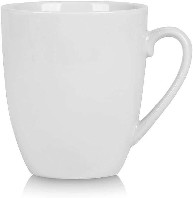 10 Strawberry Street Simply White 12 oz Mug, Set of 6 - Image 3
