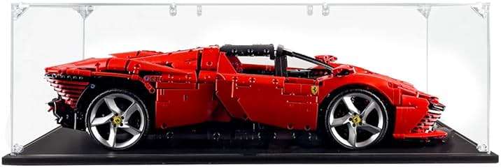 SONGLECTION Acrylic Display Case Compatible for Lego Ferrari Daytona SP3 #42143, Dustproof Display Case (Case Only) (Lego Sets are NOT Included) - Image 2
