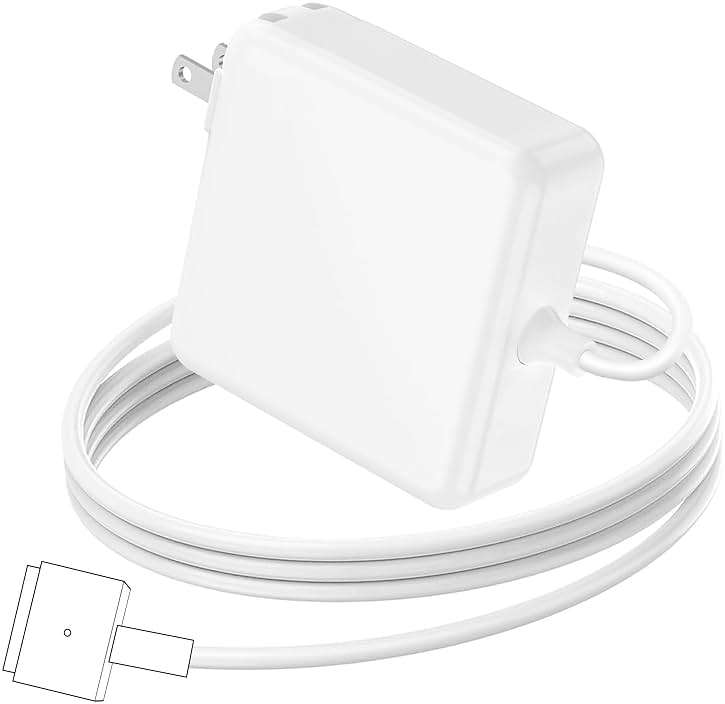Mac Book Air Charger Replacement, 45W Power T-tip Magnetic DC Connector Adapter for Mac Book Air 11 inch and 13 inch (Between 2012-2017) - Image 1