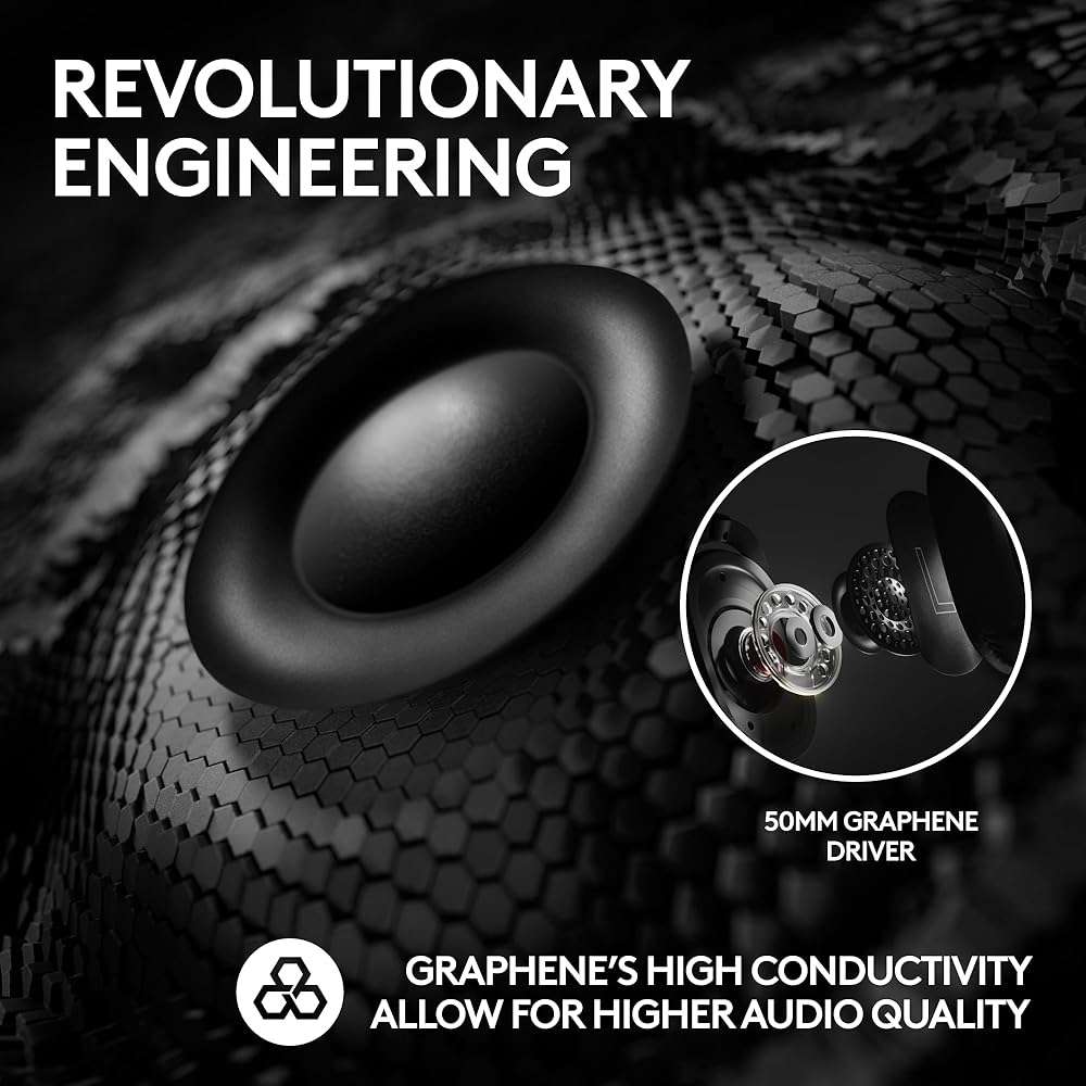 Logitech G PRO X 2 Lightspeed Wireless Gaming Headset, Detachable Boom Mic, 50mm Graphene Drivers, DTS:X Headphone 2.0—7.1 Surround, Bluetooth/USB/3.5mm Aux, for PC, PS5, PS4, Nintendo Switch - Black - Image 4