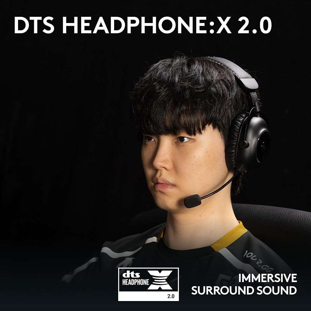 Logitech G PRO X 2 Lightspeed Wireless Gaming Headset, Detachable Boom Mic, 50mm Graphene Drivers, DTS:X Headphone 2.0—7.1 Surround, Bluetooth/USB/3.5mm Aux, for PC, PS5, PS4, Nintendo Switch - Black - Image 6