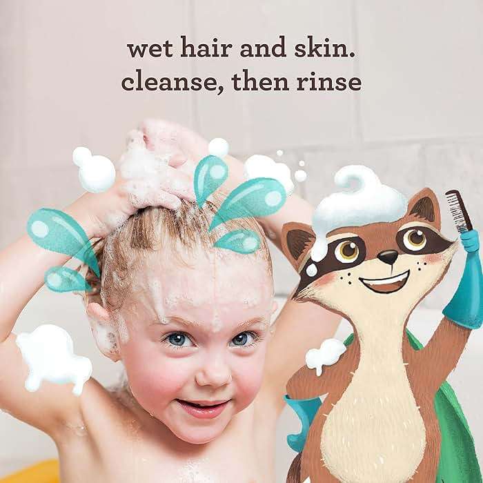 Aveeno Kids Shampoo & Conditioner, Formulated With Oat Extract to Gently Cleanse, Condition & Detangle Kids Hair, For Sensitive Skin and Scalp, Hypoallergenic, 12 Fl Oz - Image 3