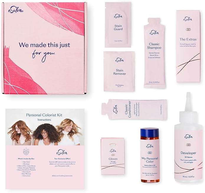 eSalon Permanent Hair Color Kit - Medium Brown Ash - Professional-Grade Ammonia-Free Dye for Up To 100% Gray Coverage on All Hair Types - Image 3