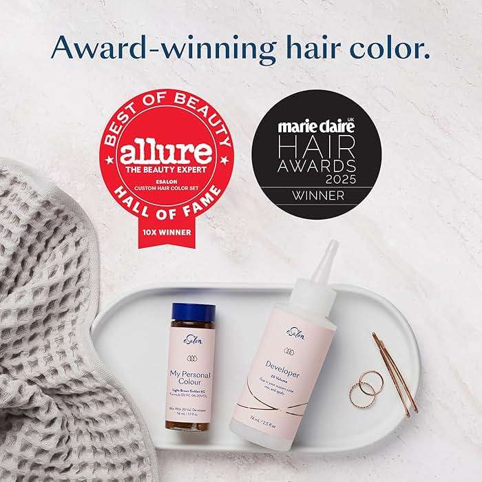 eSalon Permanent Hair Color Kit - Medium Brown Ash - Professional-Grade Ammonia-Free Dye for Up To 100% Gray Coverage on All Hair Types - Image 6