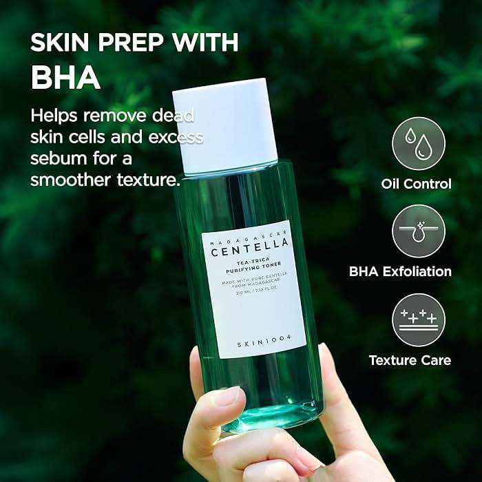 SKIN1004 Tea-Trica Purifying Toner, Korean Toner with Tea Tree & BHA, Centella Toner for Oil Balance & Hydration, Lightweight Astringent for Soothing & Refreshing, Korean Skin Care, 7.10 fl.oz / 210ml - Image 3