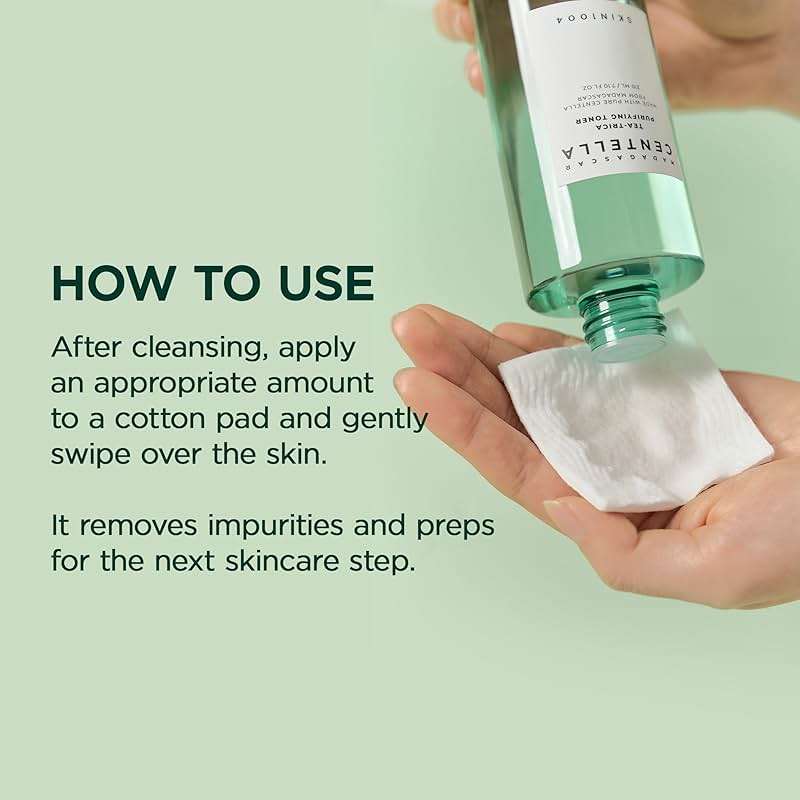 SKIN1004 Tea-Trica Purifying Toner, Korean Toner with Tea Tree & BHA, Centella Toner for Oil Balance & Hydration, Lightweight Astringent for Soothing & Refreshing, Korean Skin Care, 7.10 fl.oz / 210ml - Image 7