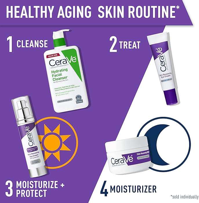 CeraVe Skin Renewing Eye Cream For Wrinkles, Under Eye Cream With Peptides + Caffeine + Niacinamide, For Wrinkles & Crows Feet, Paraben Free & Opthalmologist Tested - Image 5