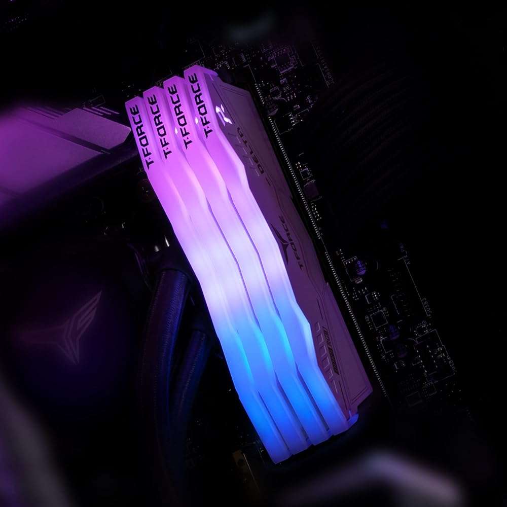 TEAMGROUP T-Force Delta RGB DDR5 Ram 32GB (2x16GB) 6000MHz PC5-48000 CL30 Intel XMP 3.0 & AMD Expo Compatible Desktop Memory Module Ram White FF4D532G6000HC30DC01 - Image 7