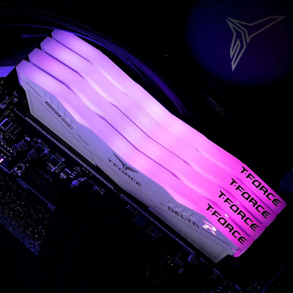 TEAMGROUP T-Force Delta RGB DDR5 Ram 32GB (2x16GB) 6000MHz PC5-48000 CL30 Intel XMP 3.0 & AMD Expo Compatible Desktop Memory Module Ram White FF4D532G6000HC30DC01 - Image 8