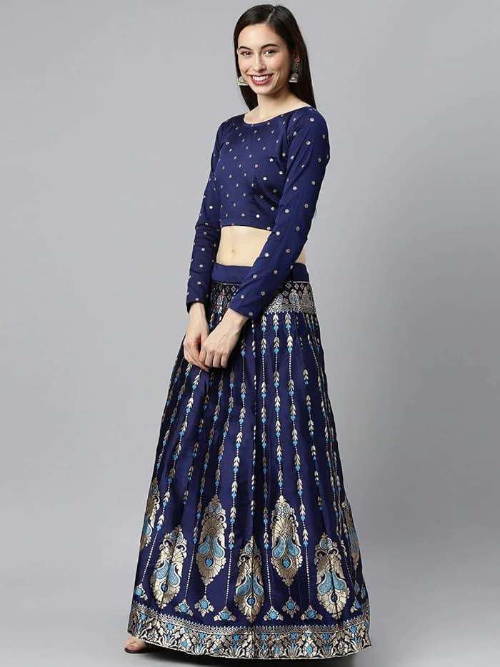 Indian ethnic wear lehenga choli for womens fully stitched Wedding Party Wear Indian Style Dress - Image 4