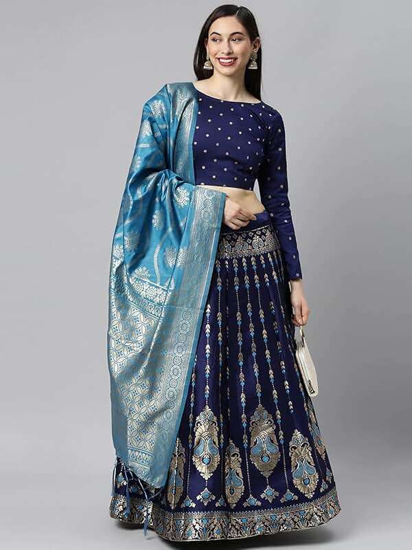 Indian ethnic wear lehenga choli for womens fully stitched Wedding Party Wear Indian Style Dress - Image 7