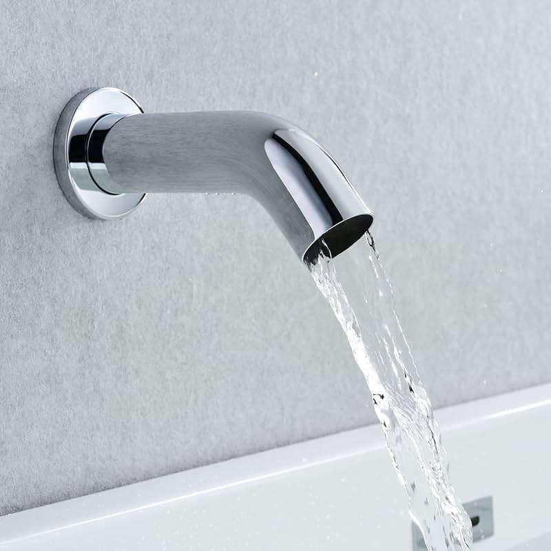 sumerain Rain Shower System with Tub Spout, Tub Shower Faucet Set with 8 inches Shower Head and Hand Shower, Valve Included Chrome - Image 5