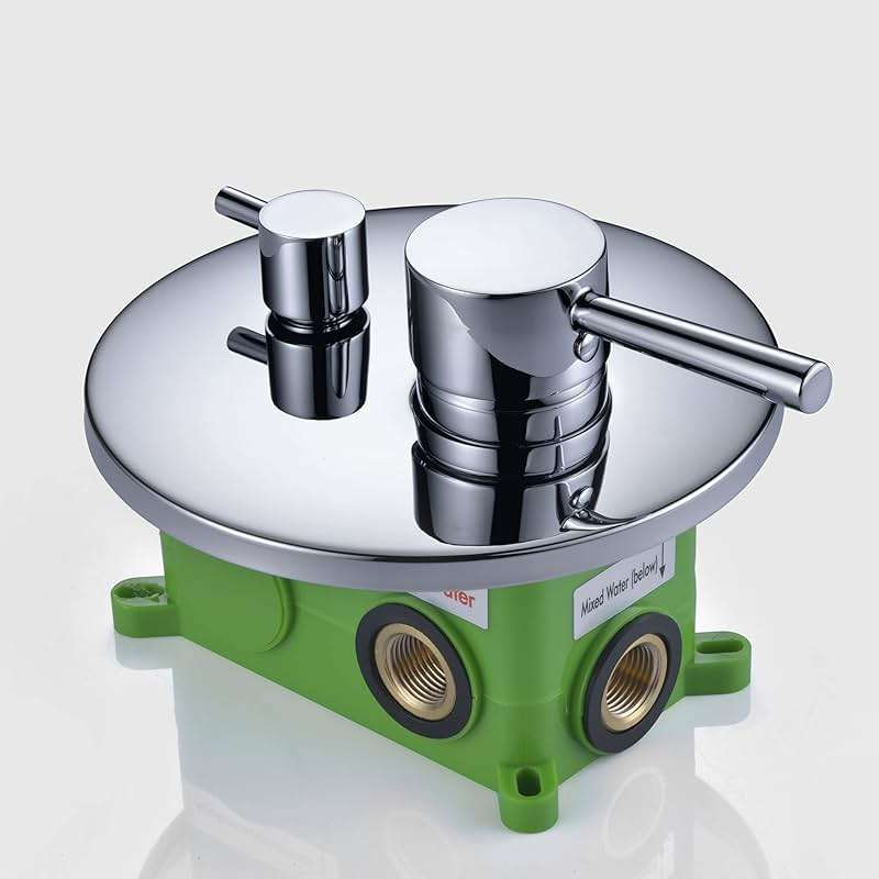 sumerain Rain Shower System with Tub Spout, Tub Shower Faucet Set with 8 inches Shower Head and Hand Shower, Valve Included Chrome - Image 9