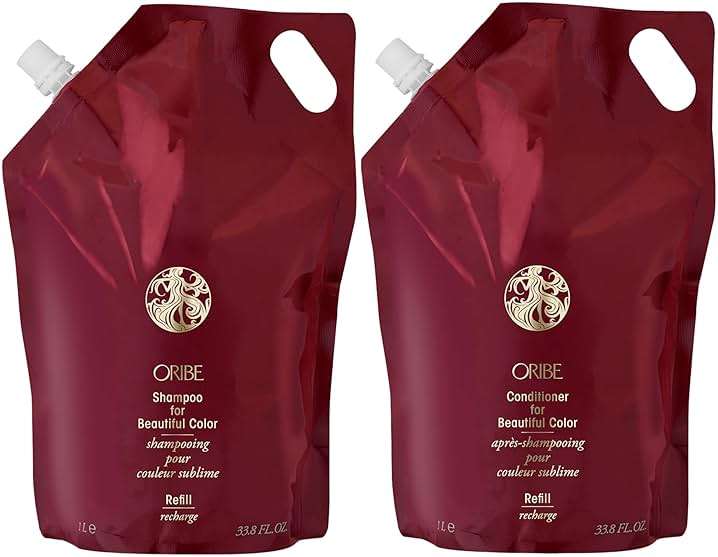 ORIBE Shampoo and Conditioner for Beautiful Color Liter Refill Bundle - Image 1