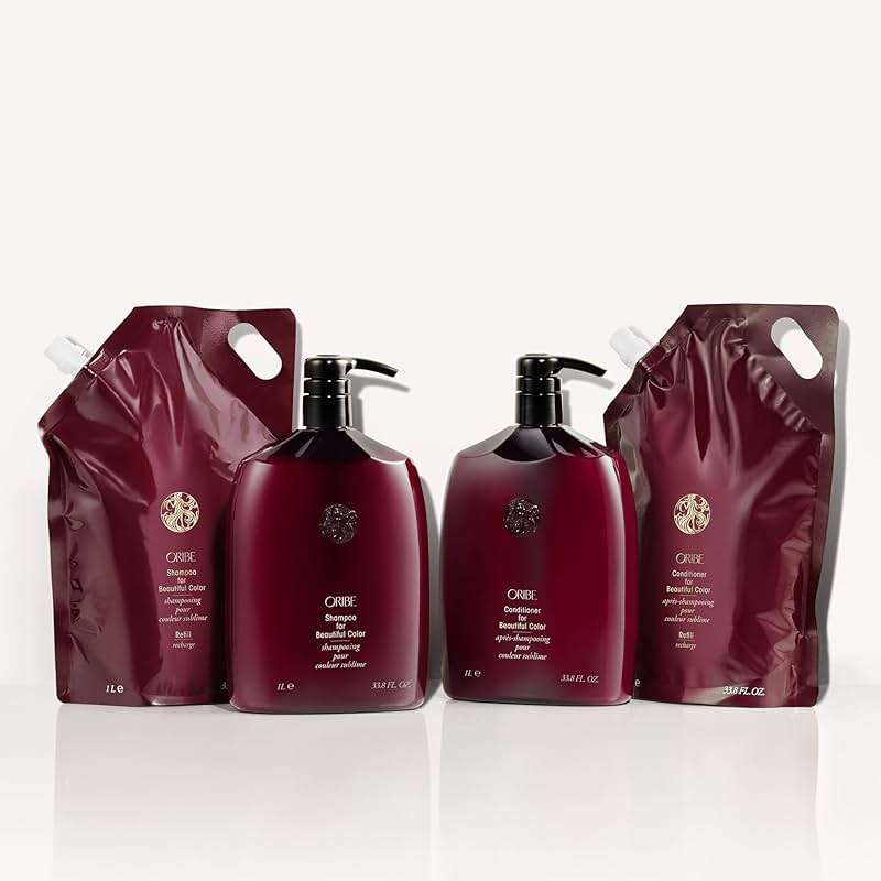 ORIBE Shampoo and Conditioner for Beautiful Color Liter Refill Bundle - Image 2