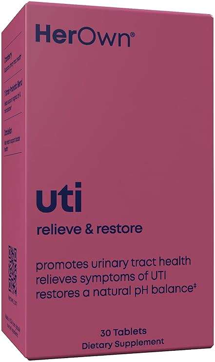 her own UTI, Helps Restore pH Balance, Supports Vaginal Flora and Balance, Promotes Urinary Health, 7 Strain Probiotic Blend, Shelf Stable, Gluten and Soy Free, Vegan, 30 Capsules, 30 Servings - Image 1