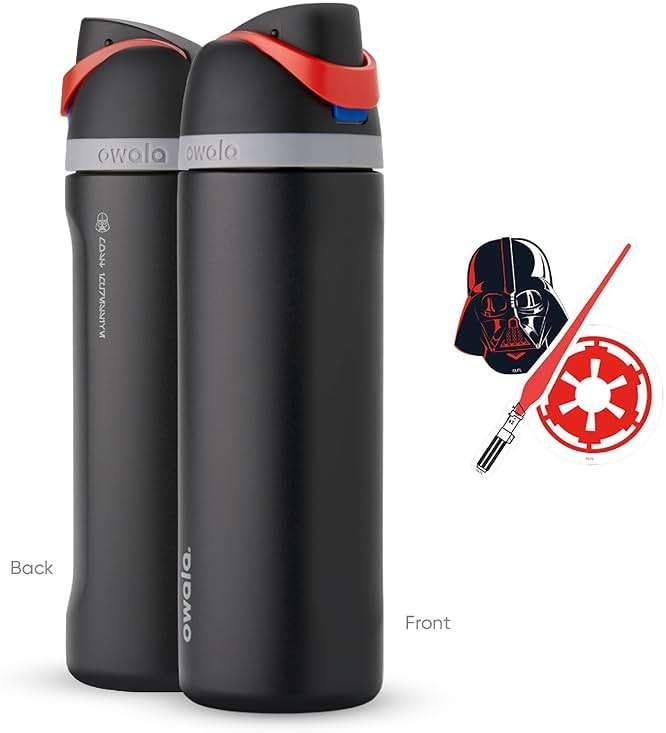 Owala Star Wars FreeSip Insulated Stainless Steel Water Bottle with Straw for Sports and Travel, BPA-Free, 24-Ounce, Darth Vader - Image 6