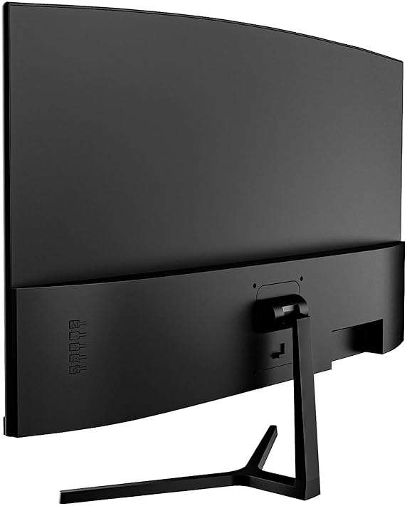 CRUA 24” Curved Gaming Monitor, 180Hz/144Hz FHD 1080P, Support 120% sRGB, AMD FreeSync, Low Motion Blur, Wall Mount Installs Compatible, for Office and Games(HDMI 1.4 & DP 1.2) – Black - Image 2