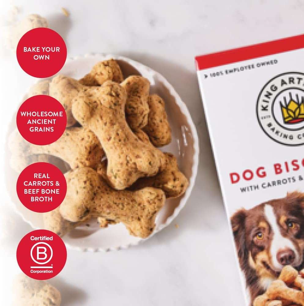 King Arthur Dog Biscuit Mix, Beef Bone Broth & Carrot, Homemade Dog Treats, 12 Oz - Image 4