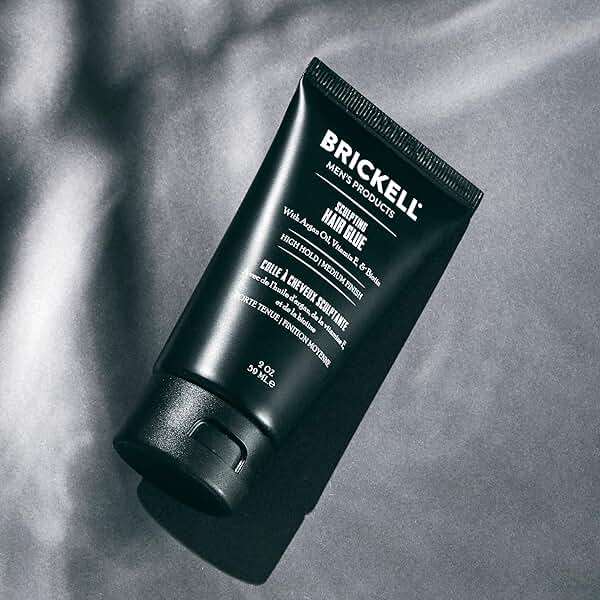 Brickell Men's Hair Styling Sculpting Hair Glue For Men, All Day Lasting Hold for Sculpting and Shaping Hair, With Argan Oil, Vitamin E, and Aloe, 2 Ounce, Scented - Image 3
