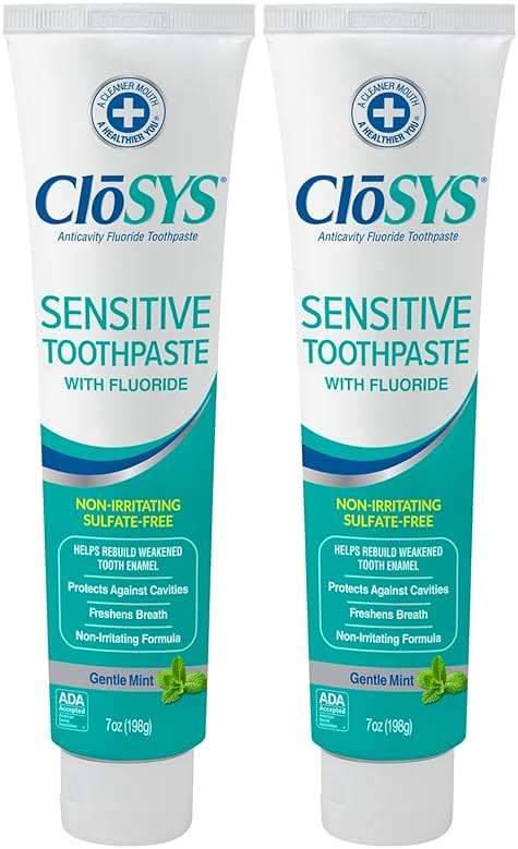 CloSYS Fluoride Toothpaste, 7 Ounce (Pack of 2) Gentle Mint, Whitening, Enamel Protection, Sulfate Free - Image 1