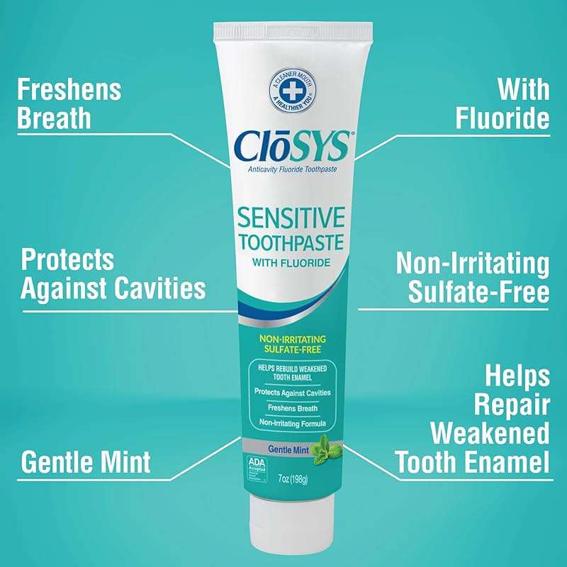 CloSYS Fluoride Toothpaste, 7 Ounce (Pack of 2) Gentle Mint, Whitening, Enamel Protection, Sulfate Free - Image 3