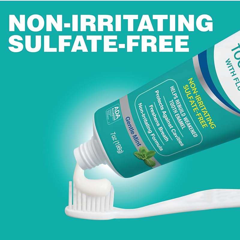 CloSYS Fluoride Toothpaste, 7 Ounce (Pack of 2) Gentle Mint, Whitening, Enamel Protection, Sulfate Free - Image 6