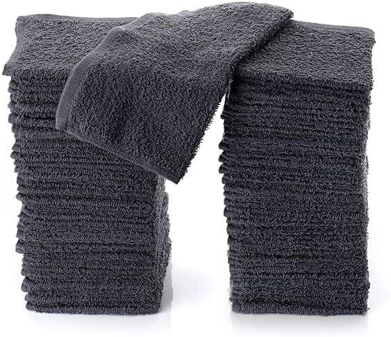 Simpli-Magic Cotton Washcloths, Pack of 48, 12” x 12” - Image 9