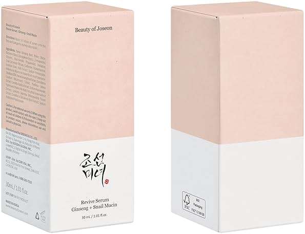 Beauty of Joseon Revive Snail Mucin Ginseng Serum Hydrating Peptide Facial Moisturizer Dark Spot Acne Scar Remover for Sensitive Face. Korean Skin Care for Men and Women, 30ml, 1fl. Oz - Image 8