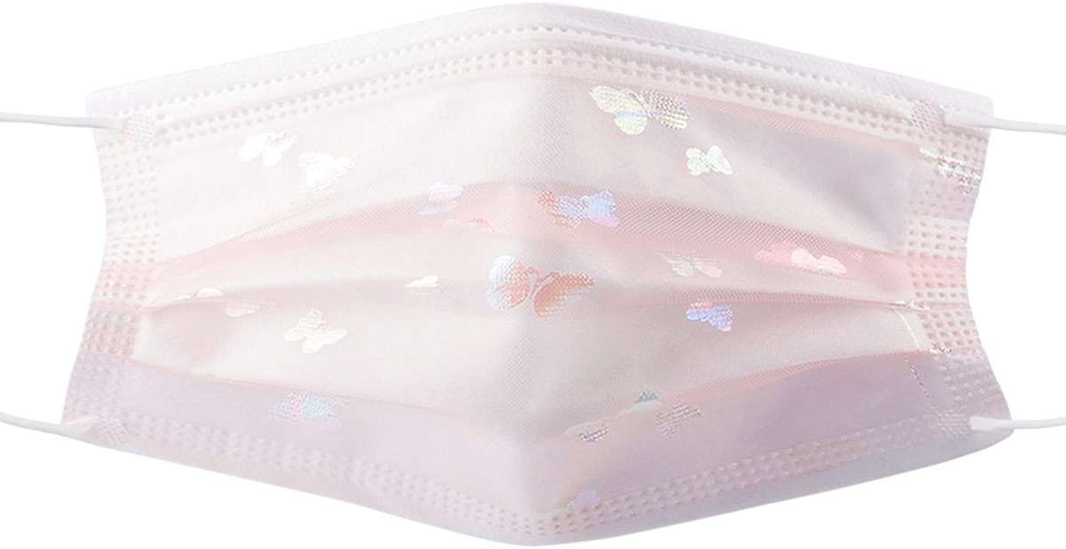 50 Pcs 4 ply Disposable Face_Masks for Adult Non-Woven Fabric White Lace Floral - Sequin Net Yarn Flowers Pattern Suitable for Holiday Home and Outdoor - Image 6