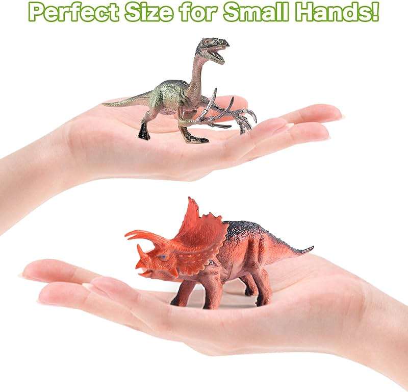 RISUNTOY Dinosaur Toys for Kids 3-5,45PCS Realistic Jurassic Dinosaurs Figures with Eggs&Trees&Fence Playset to Create a Dino World,Educational Figures, Great Gift for Toddler Boys & Girls - Image 5