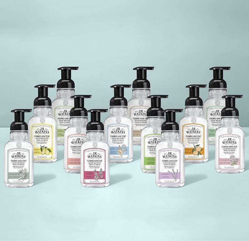 J.R. Watkins Foaming Hand Soap with Pump Dispenser, Moisturizing Foam Hand Wash, Alcohol-Free, Cruelty-Free, Citron, 9 fl oz, 3 Pack - Image 7