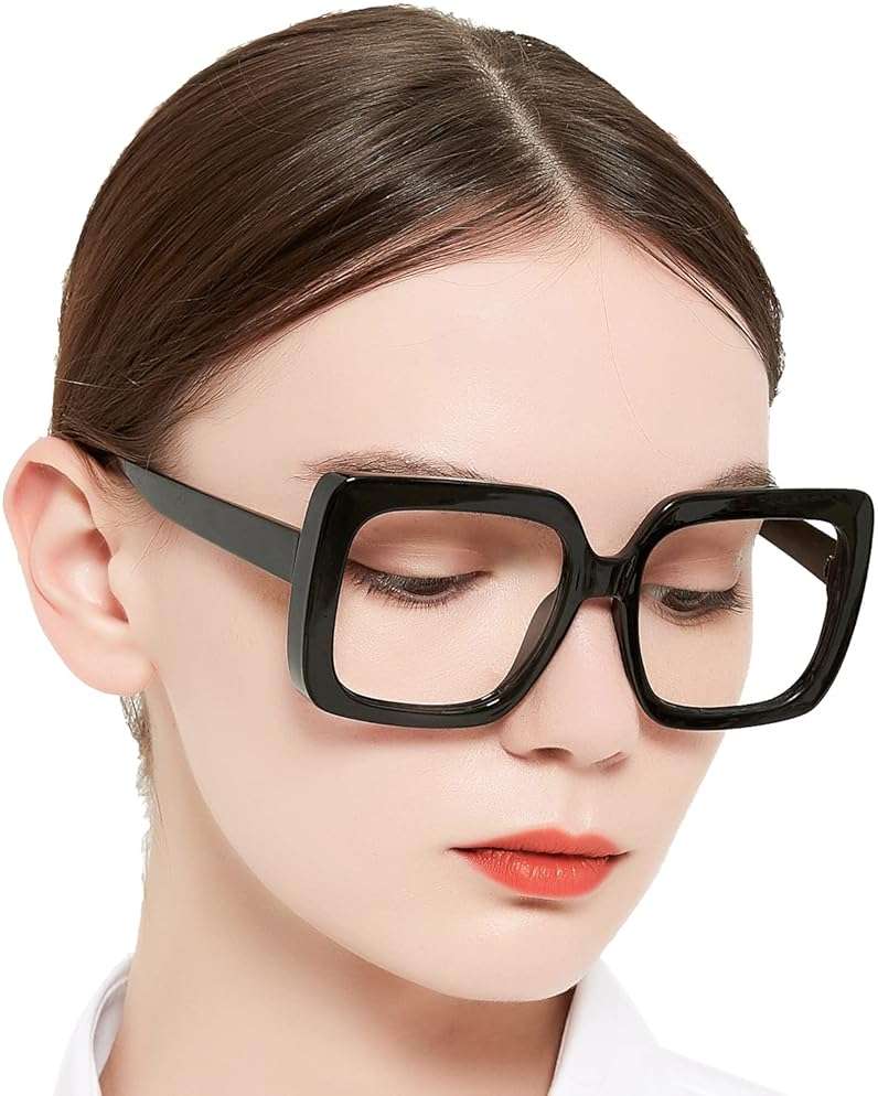 OCCI CHIARI Large Frame Reading Glasses Women Trendy Square Oversized Readers 1.0 1.5 2.0 2.5 3.0 3.5 1.25 1.75 2.25 2.75 4.0 - Image 2