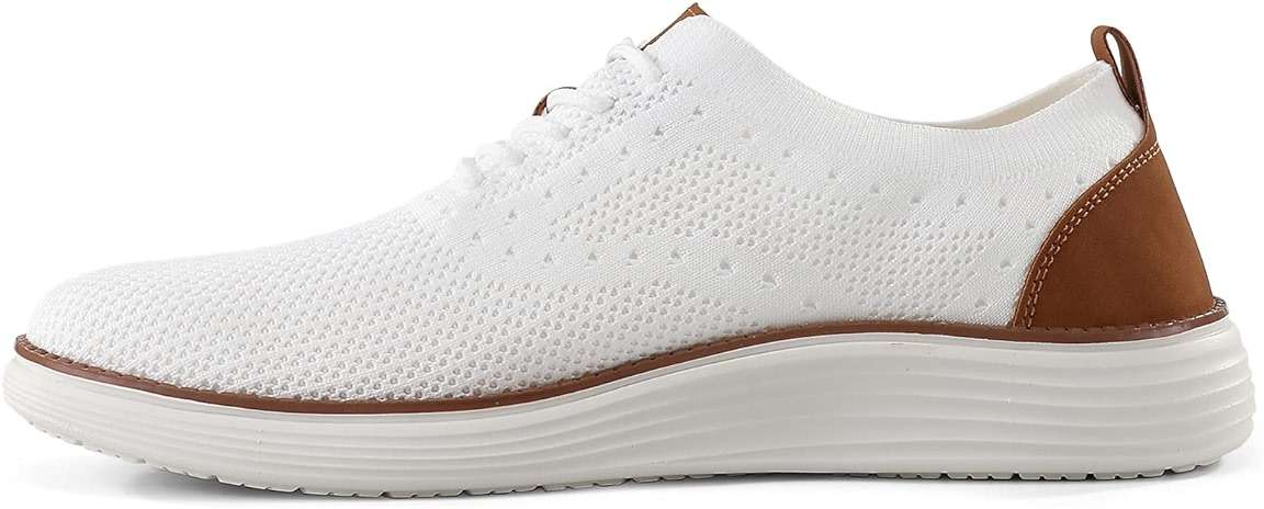 VILOCY Men's Casual Dress Sneakers Lace-Up Oxfords Business Mesh Breathable Walking Shoes Tennis Comfortable - Image 7