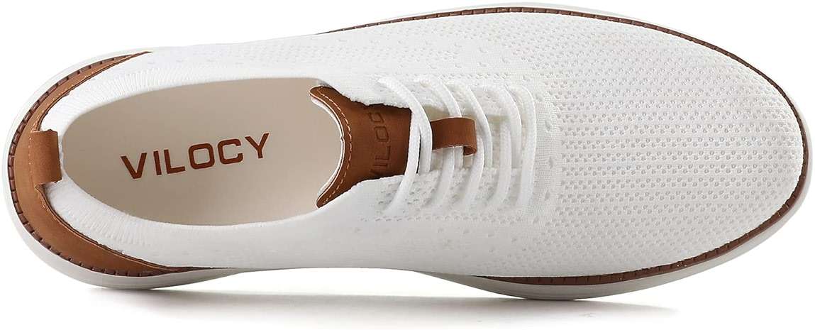 VILOCY Men's Casual Dress Sneakers Lace-Up Oxfords Business Mesh Breathable Walking Shoes Tennis Comfortable - Image 9