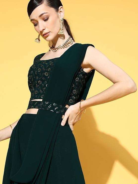 Nimbark Indian Lehenga Choli Dupatta set for Women Partywear Dress Designer Salwar Kameez Suit Ready to Wear - Image 4