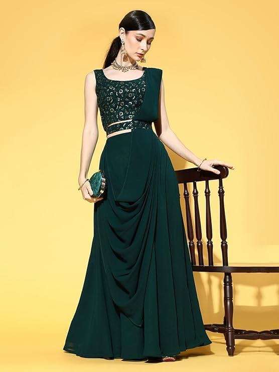 Nimbark Indian Lehenga Choli Dupatta set for Women Partywear Dress Designer Salwar Kameez Suit Ready to Wear - Image 7