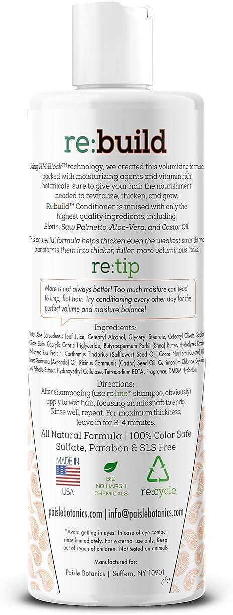 NATURAL Volumizing Shampoo and Conditioner for Hair Growth - DHT Blocking Formula with Biotin for Thinning Hair and Hair Loss Prevention for Men & Women - Image 3