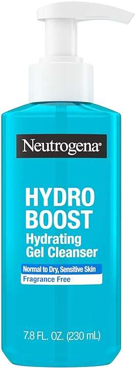 Neutrogena Hydro Boost Hydrating Gel Cleanser, Daily Face Wash for Sensitive Skin, Gentle Foaming Facial Cleanser, Noncomedogenic, Alcohol- and Fragrance-Free Hyaluronic Acid, 7.8 fl oz - Image 1