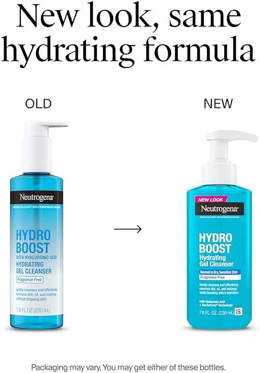 Neutrogena Hydro Boost Hydrating Gel Cleanser, Daily Face Wash for Sensitive Skin, Gentle Foaming Facial Cleanser, Noncomedogenic, Alcohol- and Fragrance-Free Hyaluronic Acid, 7.8 fl oz - Image 2