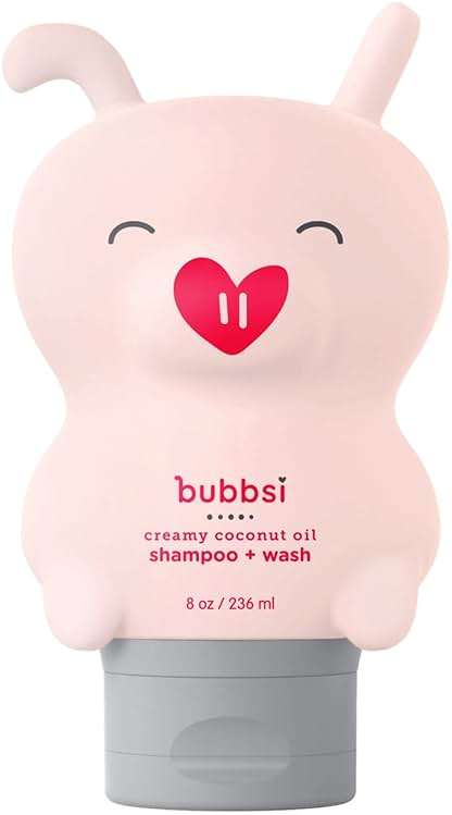 Bubbsi Baby Shampoo and Body Wash - Organic Coconut Oil and Shea Toddler Bath Soap w/Natural Scent, Gentle Sulfate-Free Kids Body Wash Won't Irritate Eyes (Refillable bottle, 8oz) - Image 1