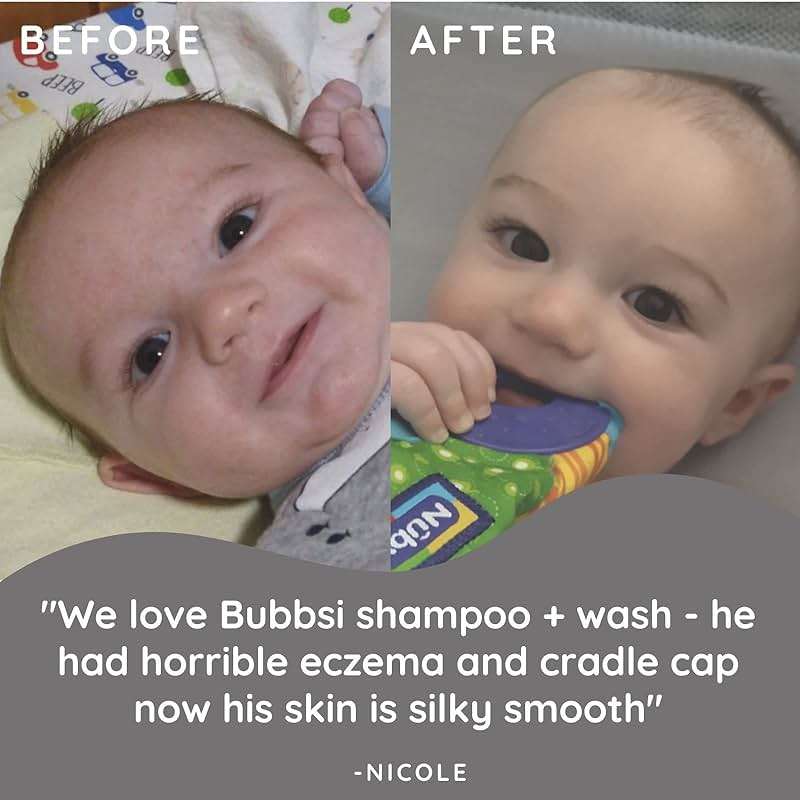 Bubbsi Baby Shampoo and Body Wash - Organic Coconut Oil and Shea Toddler Bath Soap w/Natural Scent, Gentle Sulfate-Free Kids Body Wash Won't Irritate Eyes (Refillable bottle, 8oz) - Image 4