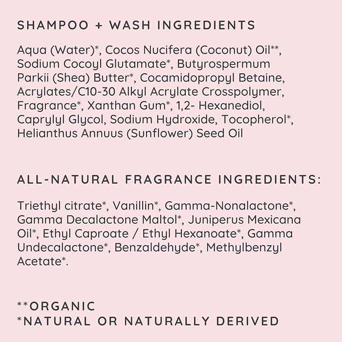 Bubbsi Baby Shampoo and Body Wash - Organic Coconut Oil and Shea Toddler Bath Soap w/Natural Scent, Gentle Sulfate-Free Kids Body Wash Won't Irritate Eyes (Refillable bottle, 8oz) - Image 8