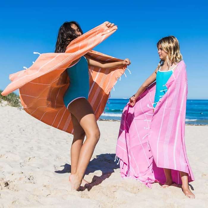 PADISHAHHOME Beach Towels Oversized 39x71 | Turkish Beach Towel | Quick Dry, Sand Free, Soft, Absorbent, Lightweight, Compact Travel Towel | Large Pool Towels | Turkish Bath Towels Set of 6 - Image 9