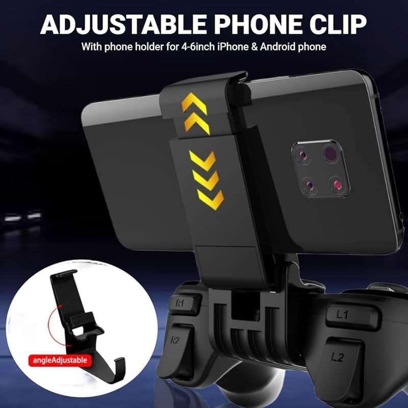 arVin Mobile Game Controller for iPhone & Android with Phone Holder, Bluetooth Gamepad Joystick for iPhone 15/14/13/12/11, iOS, iPad, Samsung Galaxy S23/S22/S21 Ultra, One Plus, Tablet, Call of Duty - Image 5
