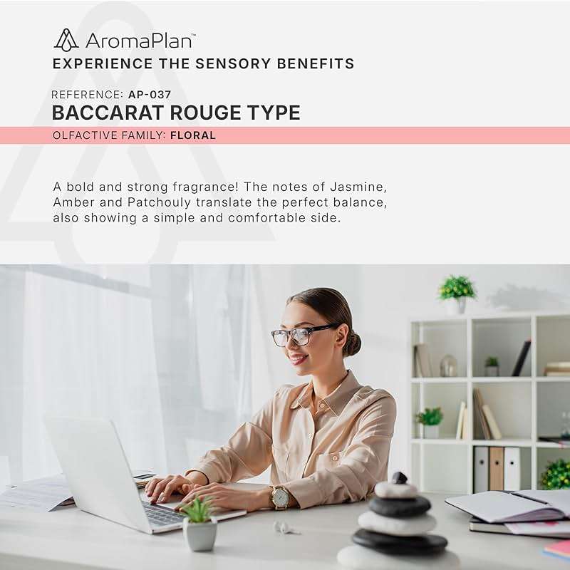 AromaPlan Hotel Scents Inspired by Baccarat Rouge 5 Fl Oz (148ml), Home Luxury Aroma & Hotel Fragrance Diffuser Oil for Aromatherapy- USA Made, Bigger Bottle, Bolder Aroma & Longer Lasting - Image 5